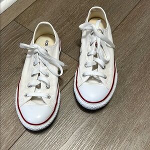Converse White Sneakers with Classic Rubber Toe Cap